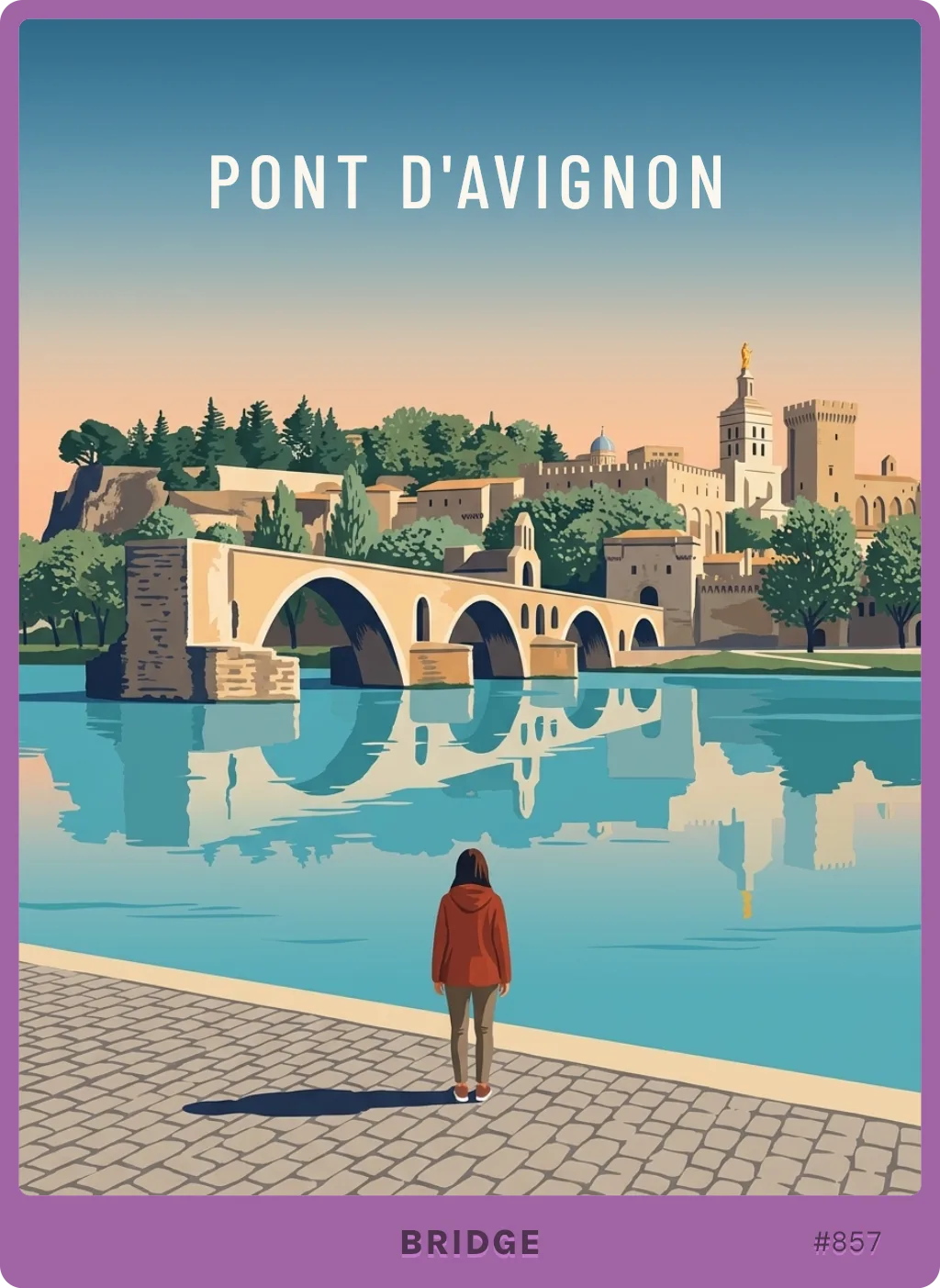 Pont d'Avignon card