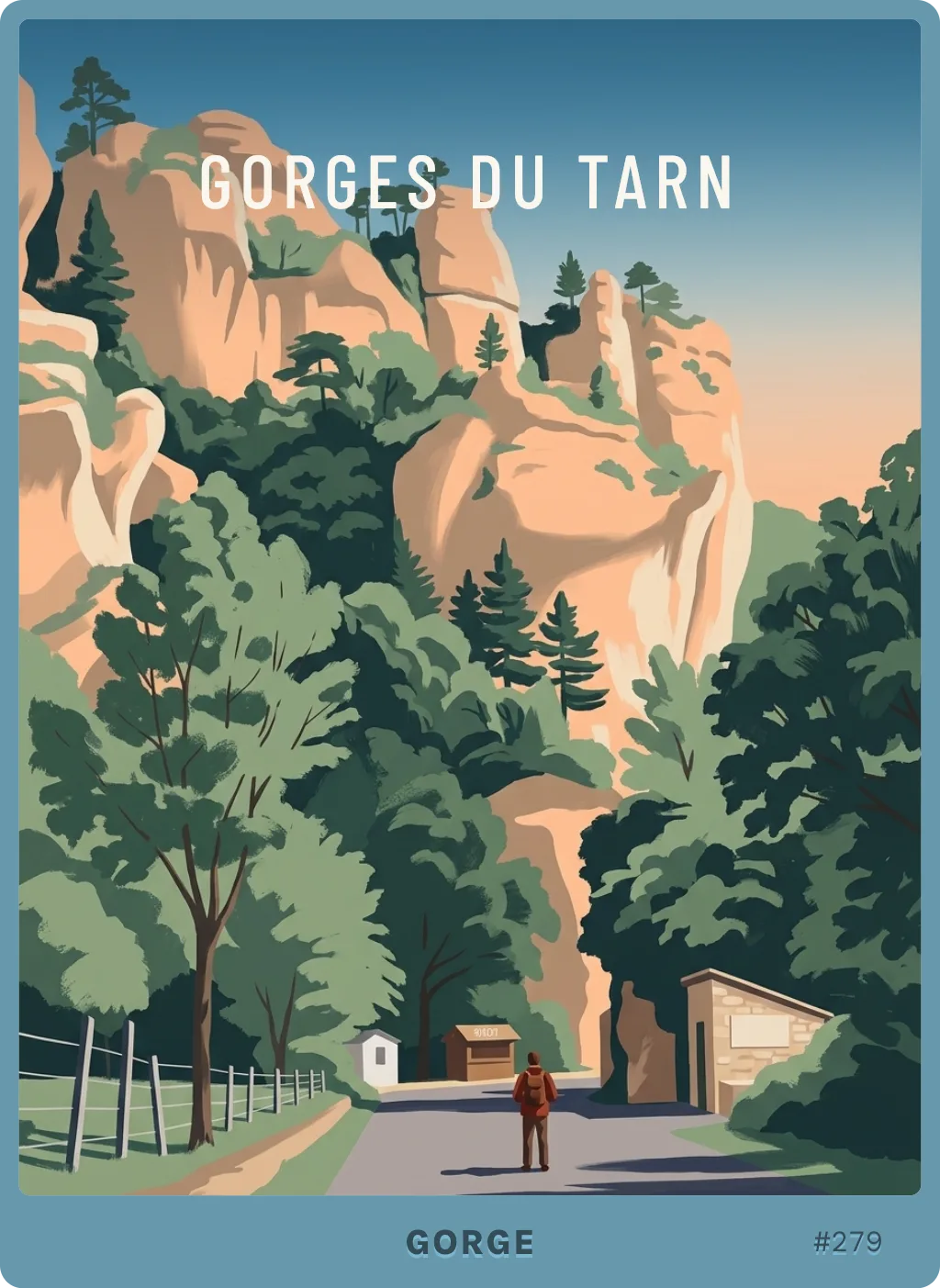 Carte Gorges du Tarn