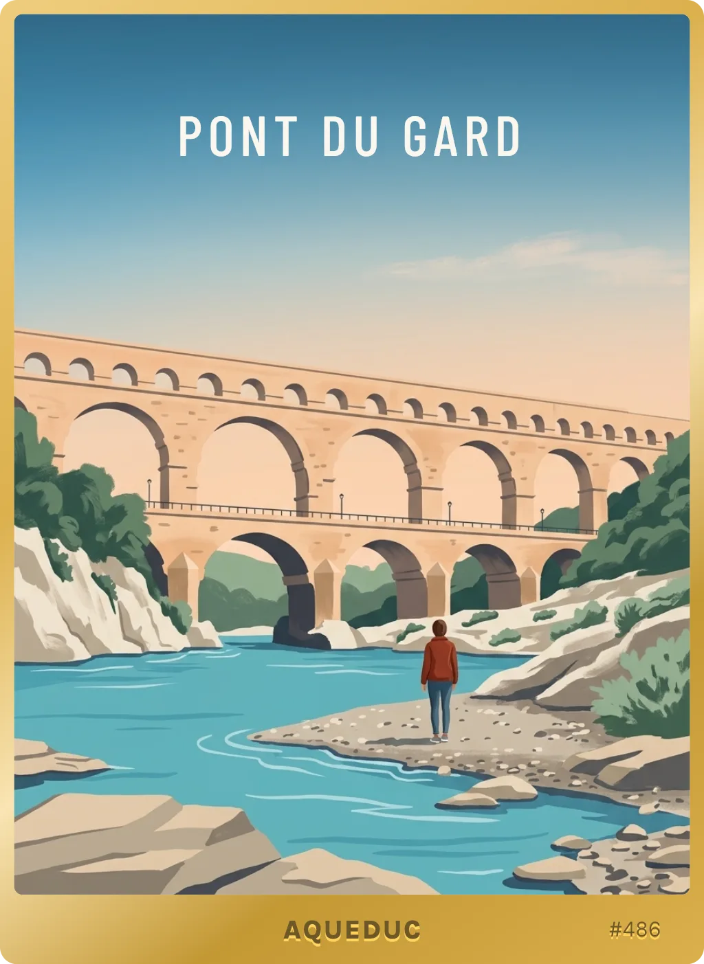 Carte Pont du Gard