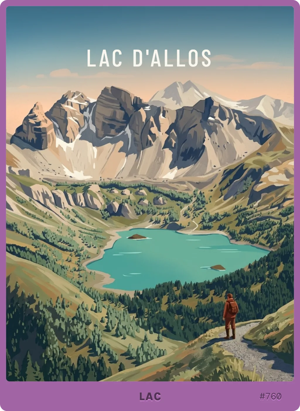 Carte Lac d'Allos
